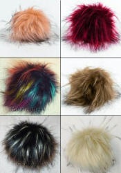 Faux Fur 15cm Pompoms