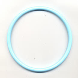 Pale Blue Macrame Rings