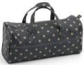 Charcoal Polka Dot Craft Bag