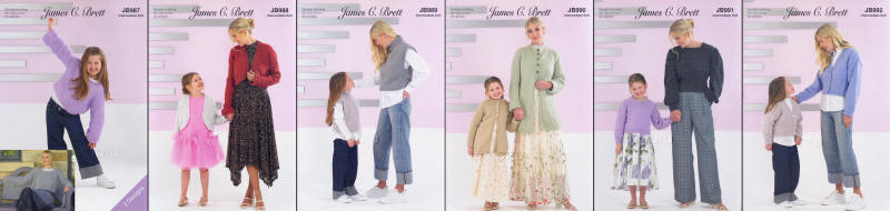 James C. Brett Elegance DK Pattern Leaflets