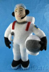 Spaceman  knitted toy