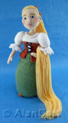 Rapunzel knitted toys
