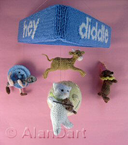 Alan Dart Hey Diddle Diddle Mobile Hey Diddle Diddle Mobile knitted toys