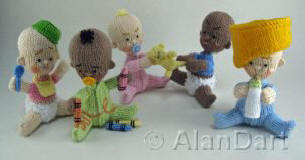 Alan Dart Bad Babies Bad Babies knitted toys