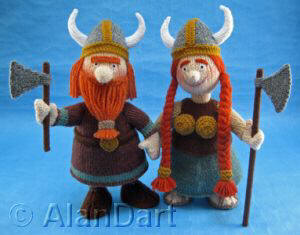 Alan Dart Victor and Vera Viking Victor and Vera Viking knitted toys