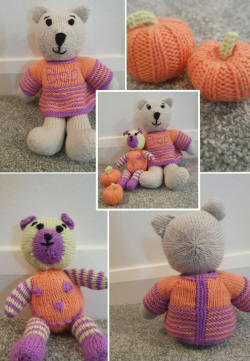Mini Teddy, Large Pumpkin, Small Pumpkin, Dress for Big Teddy