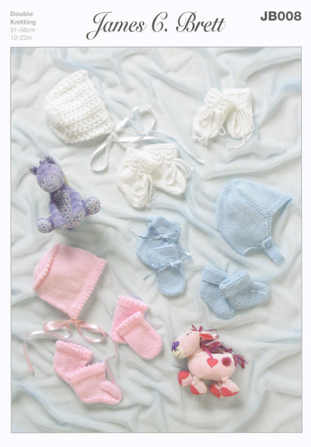 Bonnets, Helmet, Mittens and Bootees