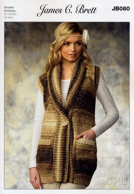 Ladies Long Line Waistcoat
