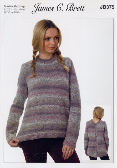 Knitted A Line Sweater with Back Fastening