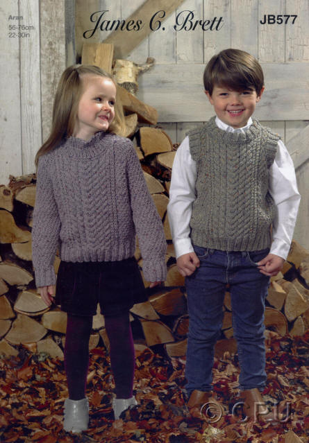 Knitted Sweater and Slipover 