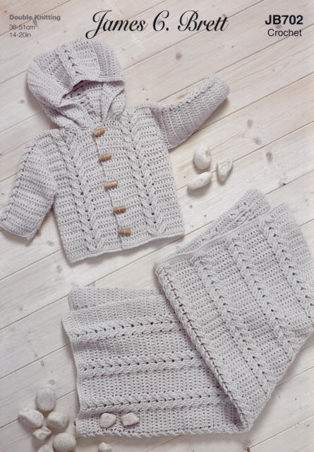 Crochet Hooded Jacket and Blanket
