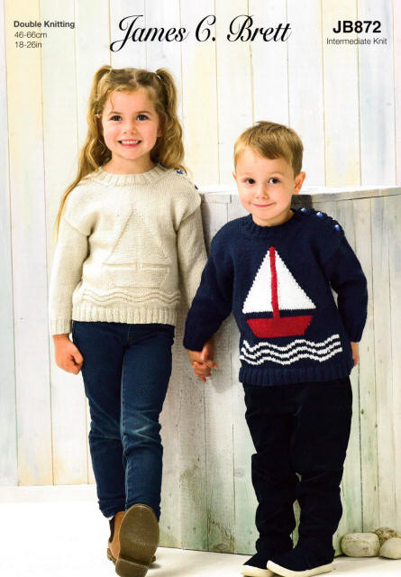 Knitted Sweaters with Boat Motif