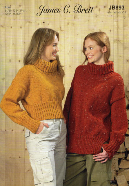 Knitted Ladies Short Sweater and Long Sweater 
