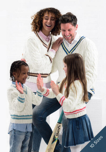 Family Knitted Cricket Style Sweater 