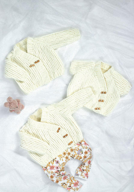 Knitted Crossover Cardigans - Long and Short Sleeved