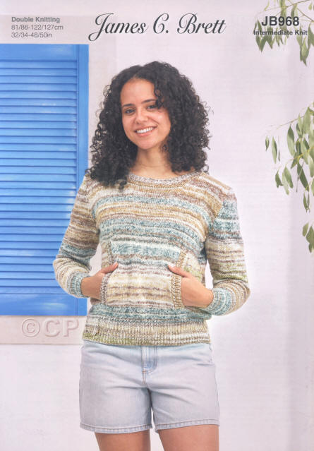 Ladies Sweater with Front Pocket