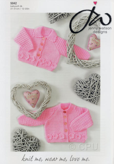 Cardigans with Crochet Flowers