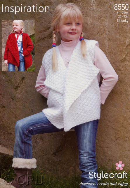  Girls Cardigan and Waistcoat