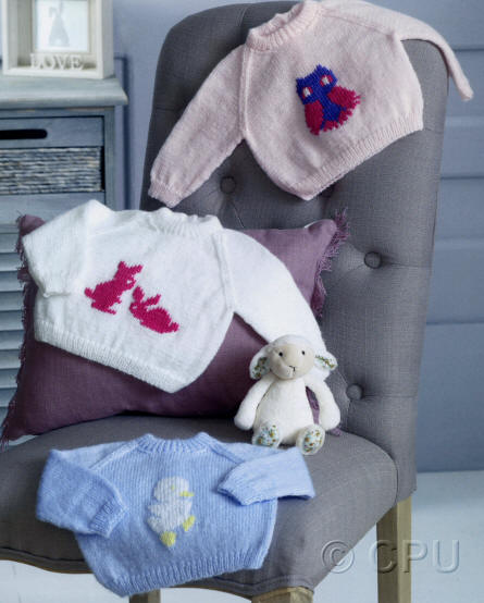Knitted Sweater with Embroidered Motifs