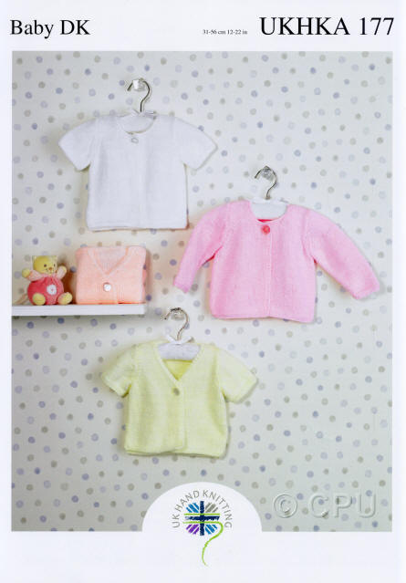 Knitted Matinee Coat and Cardigans