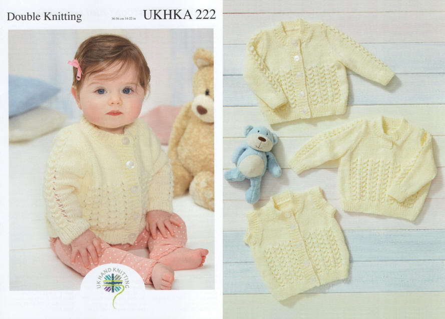 Knitted Cardigan, Waistcoat and Sweater