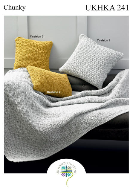 Knitted Throw and Cushions 