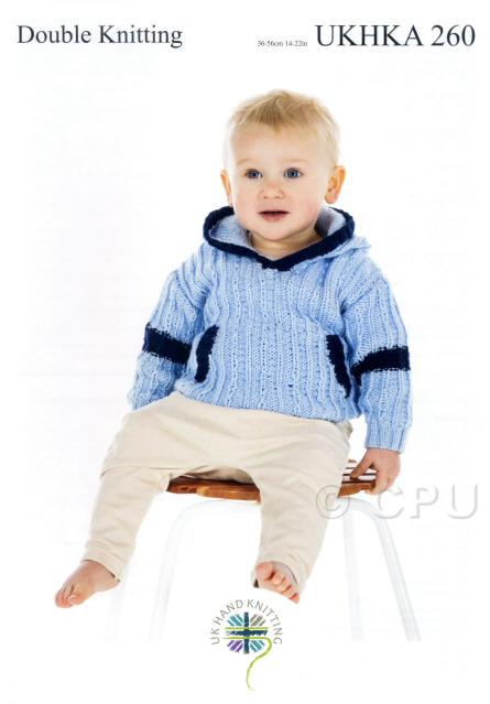 Knitted Boys Sporty Hoody 