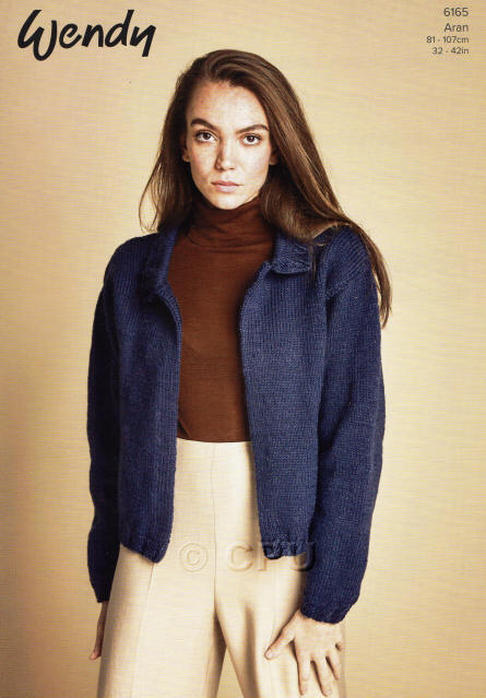 Knitted Ladies Long Sleeve Jacket - Colour shown is Loch (5627).