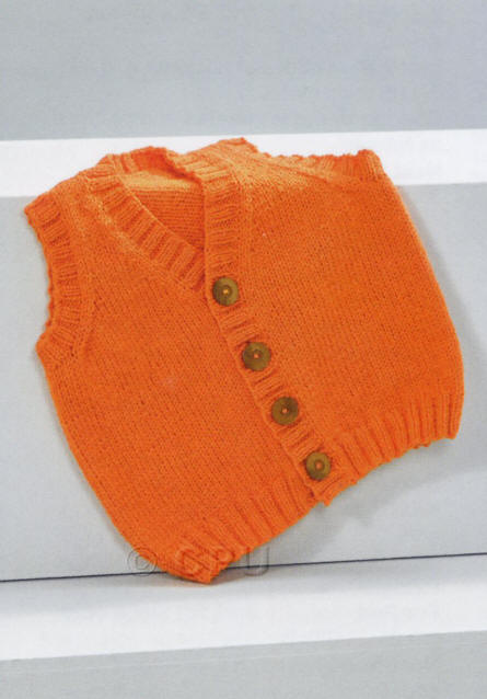 Knitted Waistcoat in Wendy Supreme DK shade WD24