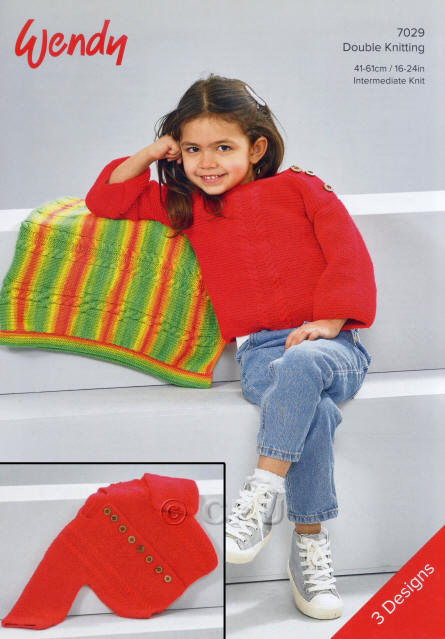 Knitted Sweater, Cardigan and Blanket