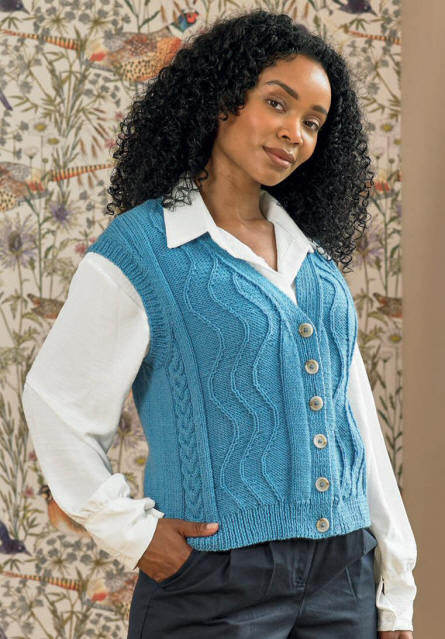 Ladies Knitted Waistcoat 