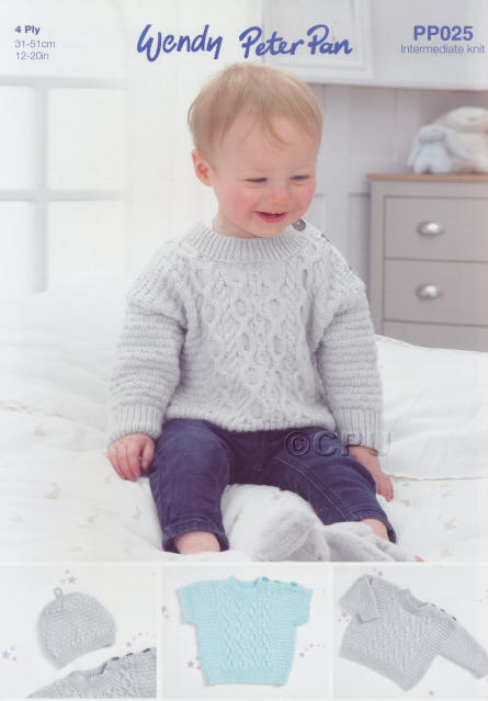 Knitted Jumper, Slipover and Hat