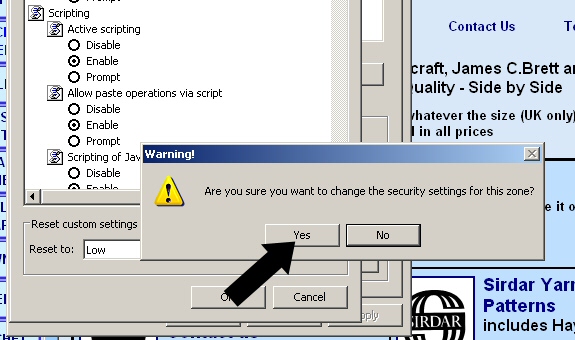 7. Change the security settings