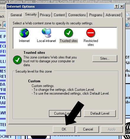 8. Click OK