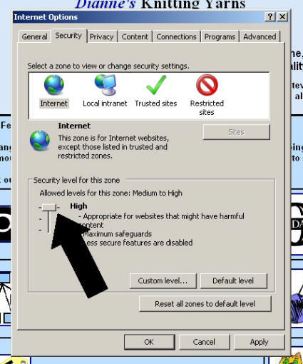4. Change the Security Level