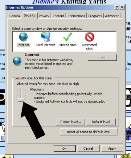 4. Change the Security Level