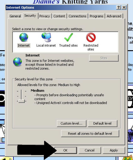 5. Click OK