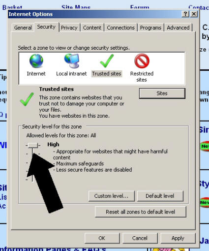 11a. Change the Security Level